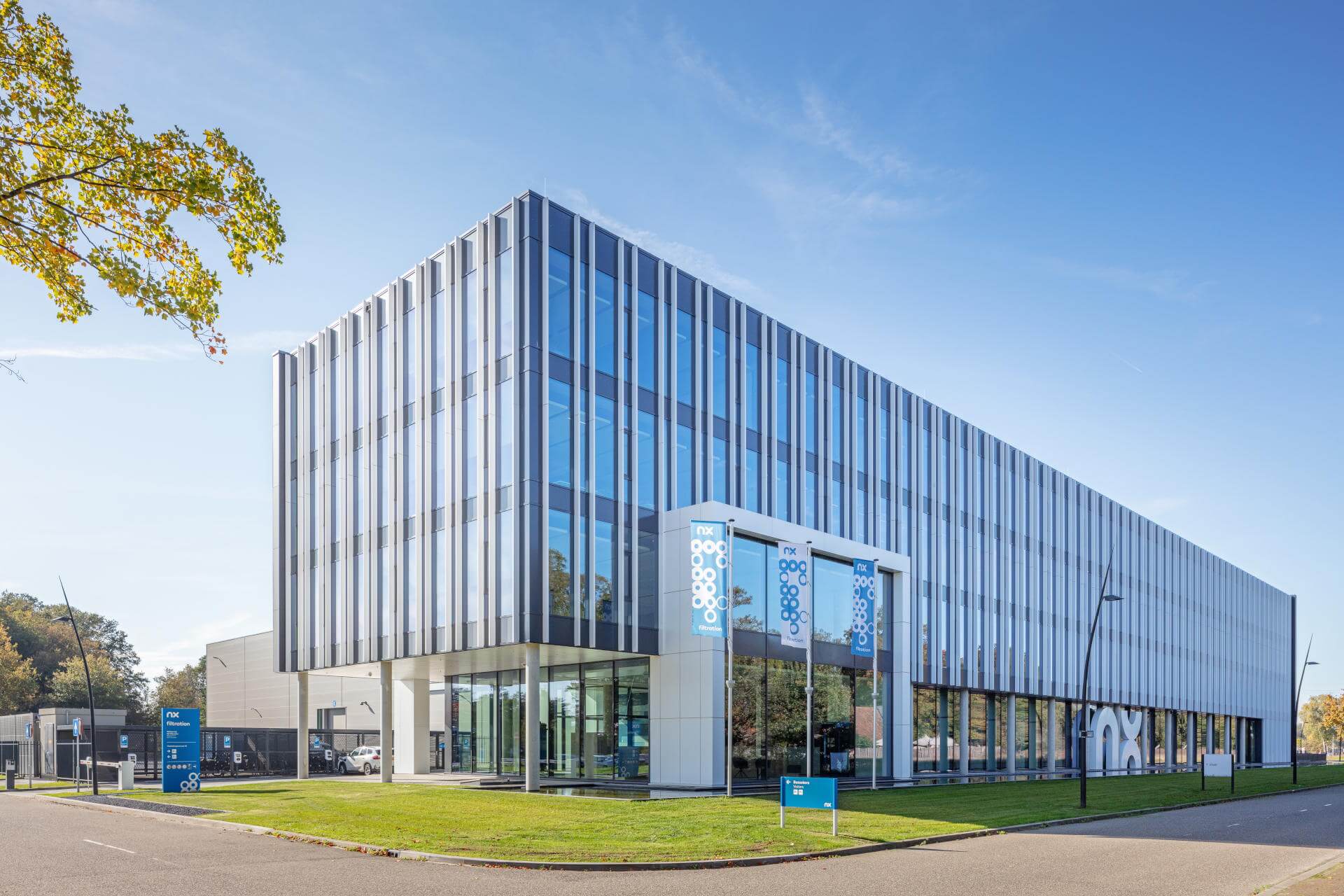HENGELO NX FILTRATION kolommen Lucassen Bouwconstructies kantoor NX filtration Hengelo constructie gemodelleerd en berekend door Lucassen bouwconstructies